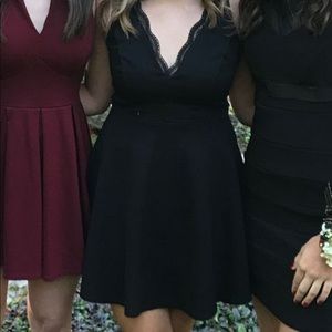 Lulus black skater dress